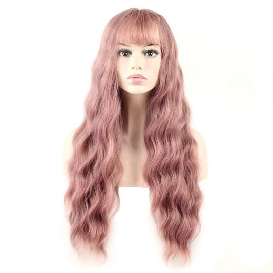 NNEIDS Long Curly Blend Wig - Soft Texture